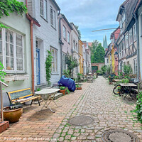 Buy canvas prints of A lovely street @ Kiel by simon cowan
