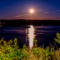 Buy canvas prints of Moon Rise by David Whitehead