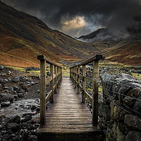 Buy canvas prints of Bridge to the hills - Wasdale, Cumbria by Robin Dearden