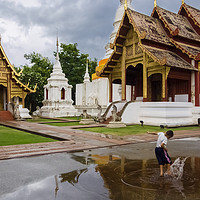Buy canvas prints of Chiang Mai , Thailand , Wat Phra Singh by hector Christiaen