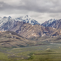 Buy canvas prints of The stunning colours of Polychrome Pass, Denali by Shaun Davey
