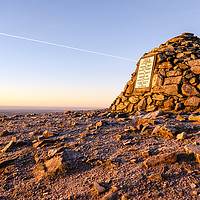 Buy canvas prints of Frosty dawn at Dunkery Beacon by Shaun Davey