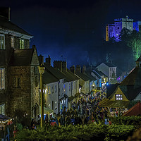 Buy canvas prints of Dunster by Candlelight by Shaun Davey