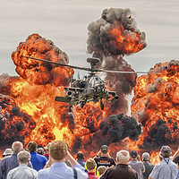 Buy canvas prints of Apache Attack Helicopter by Shaun Davey