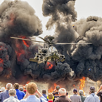Buy canvas prints of Apache Attack Helicopter by Shaun Davey