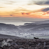 Buy canvas prints of Colourful winter sunrise from Dunkery, Exmoor by Shaun Davey