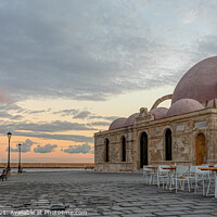 Buy canvas prints of Mosque at the harbour in Chania, Crete by Stig Alenäs