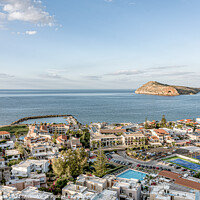 Buy canvas prints of stuning view from the old town over the Agia Marina at Platanias by Stig Alenäs