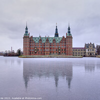 Buy canvas prints of reflections in the ice of Frederiksborg castle  by Stig Alenäs