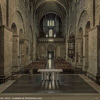 Buy canvas prints of the interior of Lund Cathedral by Stig Alenäs