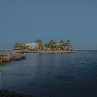 Buy canvas prints of Egyptian villa situated on a small island with pal by Stig Alenäs