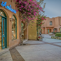 Buy canvas prints of a gift shop at an egyptian square in the evening l by Stig Alenäs