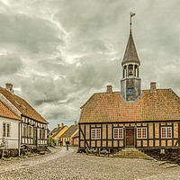 Buy canvas prints of The old city hall in Ebeltoft, built in 1789 by Stig Alenäs