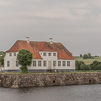 Buy canvas prints of A danish mansion house, Søbygaard, surrounded by a by Stig Alenäs