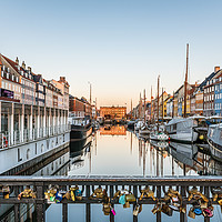 Buy canvas prints of Lovers padlocks on the Nyhavn bridge by Stig Alenäs
