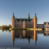Buy canvas prints of Frederiksborg Castle an early morning in the sunsh by Stig Alenäs