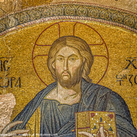 Buy canvas prints of Mosaic of the pantocrator in the Church of the Hol by Stig Alenäs