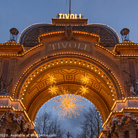 Buy canvas prints of Entrance to the Amusment Park Tivoli in Copenhagen by Stig Alenäs