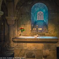 Buy canvas prints of The altar in the crypt of Lund cathedral by Stig Alenäs