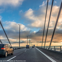 Buy canvas prints of Traffic on the bridge between Sweden and Denmark by Stig Alenäs