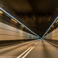 Buy canvas prints of inside the tunnel between Malmo and Copenhagen by Stig Alenäs