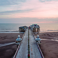 Buy canvas prints of Sunset North pier by Mark Rangeley