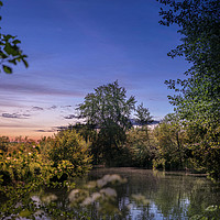 Buy canvas prints of The Avon at Batheaston by Ed Carnaghan