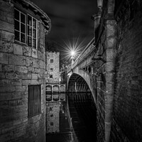 Buy canvas prints of Lendal Bridge, York, at night by Paul Cayton