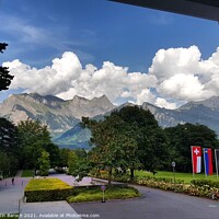 Buy canvas prints of Stunning Swiss Alps Framed  by Martin Baroch