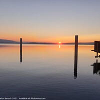 Buy canvas prints of Lake Zug Sunset  by Martin Baroch