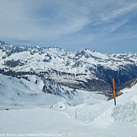 Buy canvas prints of Andermatt black ski-slope  by Martin Baroch