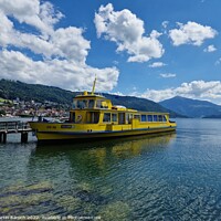 Buy canvas prints of Zug Yellow Boat by Martin Baroch