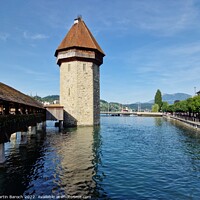 Buy canvas prints of Kapellbrücke and Wasserturm in Lucerne by Martin Baroch