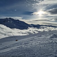 Buy canvas prints of Snowy Alpine Hills by Martin Baroch