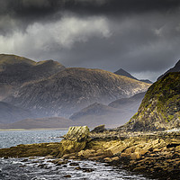 Buy canvas prints of The Black Cuillins from Elgol by Alec Stewart