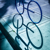 Buy canvas prints of Sidewalk cycle  by Steve Taylor