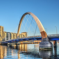 Buy canvas prints of Glasgow's Squinty Bridge. by Robert Hossack