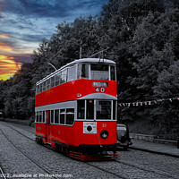 Buy canvas prints of Tram to crich by Peter Hunt