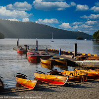 Buy canvas prints of Boats at Windermere by Peter Hunt