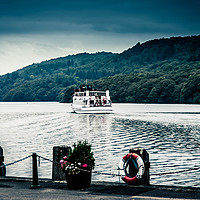 Buy canvas prints of Passenger boat at Lake Windermere by Peter Hunt