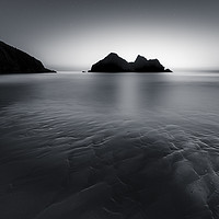 Buy canvas prints of Twilight Contrasts, Holywell Bay, Cornwall by Mick Blakey
