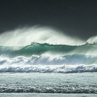 Buy canvas prints of Rolling Surf, Fistral Beach, Cornwall by Mick Blakey