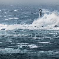 Buy canvas prints of Longships Lighthouse, Lands End, Cornwall by Mick Blakey