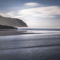 Buy canvas prints of Headland Layers, Perran Sands, Cornwall by Mick Blakey
