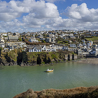 Buy canvas prints of  Port Issac harbour, Cornwall by Mick Blakey