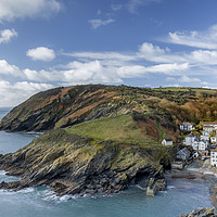 Buy canvas prints of Harbour view, Portloe, Cornwall by Mick Blakey