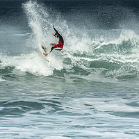 Buy canvas prints of Action in the surf by Mick Blakey