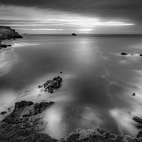 Buy canvas prints of Approaching Sunset, Pentire Point, Cornwall by Mick Blakey