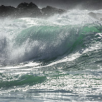 Buy canvas prints of Fistral Beach Surf, Cornwall by Mick Blakey