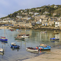 Buy canvas prints of  Mousehole Harbour, Cornwall by Mick Blakey